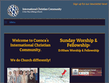 Tablet Screenshot of internationalchristiancommunity.org